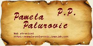 Pamela Palurović vizit kartica